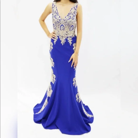 Dresses | Fiesta Fashion 5360 Royal Blue Gown | Poshmark